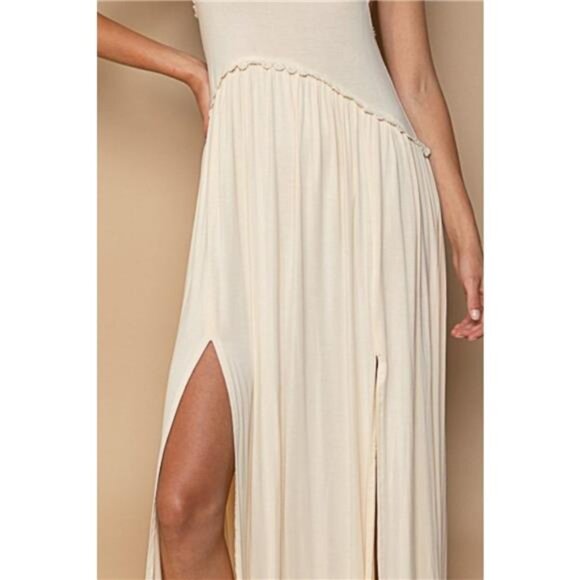 POL Sleeveless Back Zipper Front Slit Maxi Dress - Picture 3 of 3